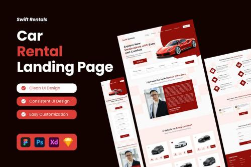 Swift Rentals - Car Rental Landing Page