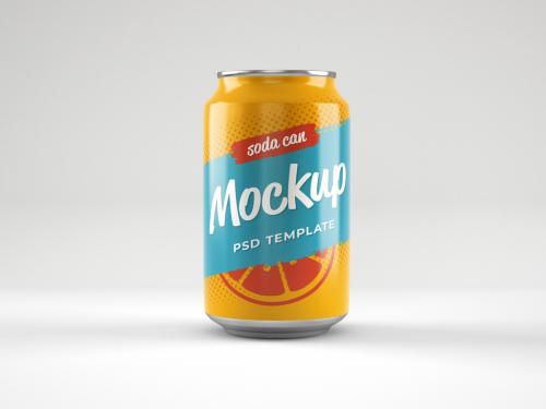 Glossy Soda Can Mockup - 370594867