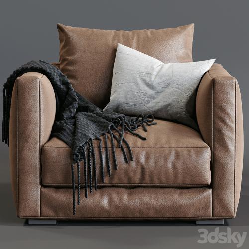 Leather Armchair Tango By Marac