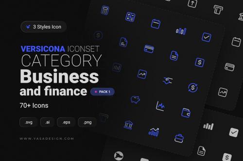 VERSICONA - Business & Finance Icon Set v1