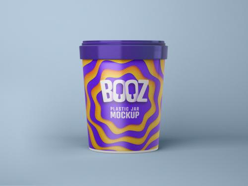 Glossy Ice Cream Cup Mockup - 371023309