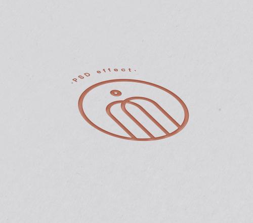 Letterpress Logo Mockup - 371266989