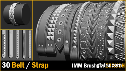 30 IMM Belt / Strap Brush for Zbrush