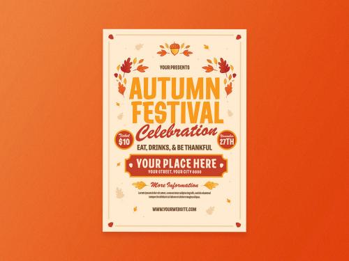 Autumn Festival Flyer Layout - 371476173
