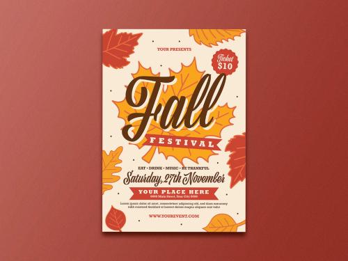 Fall Festival Flyer Layout - 371476203