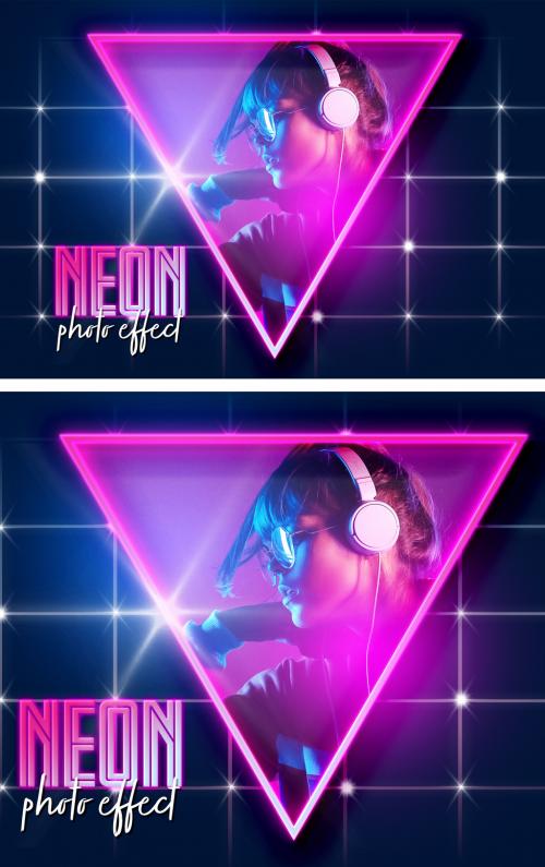 Colorful Neon Photo Effect - 371481458