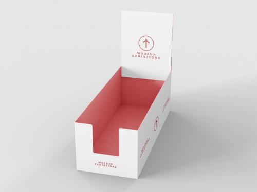 Cardboard Shelf Box for Product Mockup - 371521583