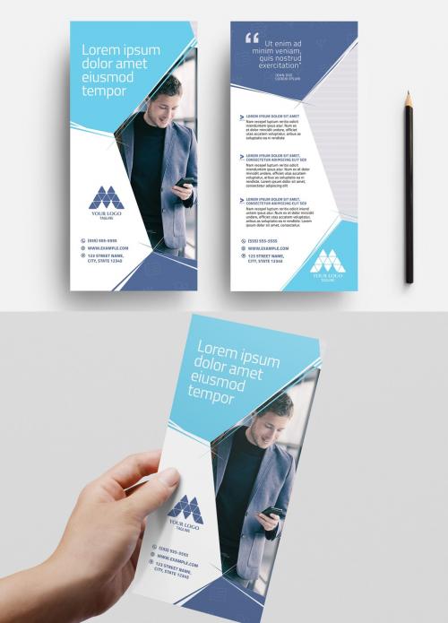 Multipurpose Modern Business DL Rack Card Flyer - 372040760