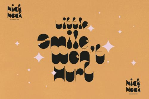 Nick Nock - Blob Display font