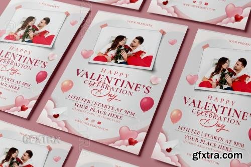 Happy Valentine''s Celebration Day Flyer RKGWQE5