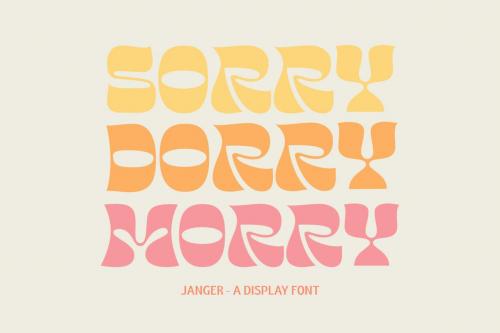 Janger - Display Font