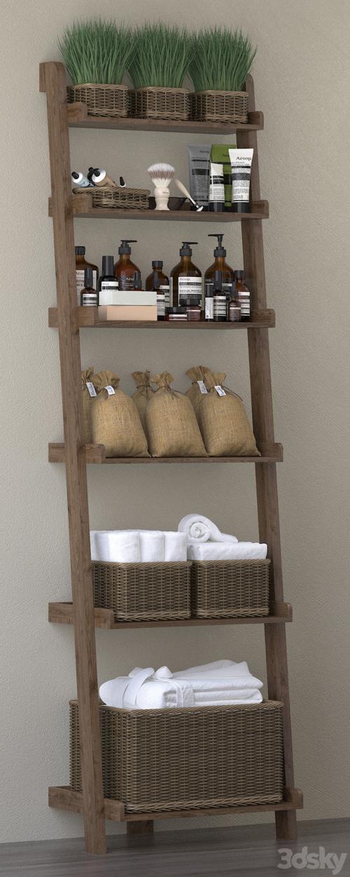 Bathroom cabinet with baskets. H-1900mm.