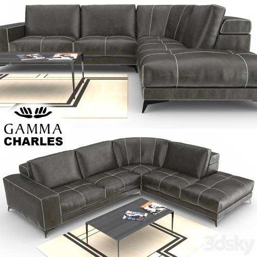 Gamma Charles Sofa