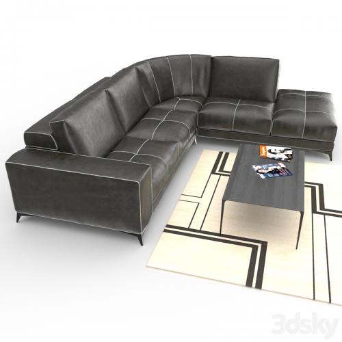 Gamma Charles Sofa