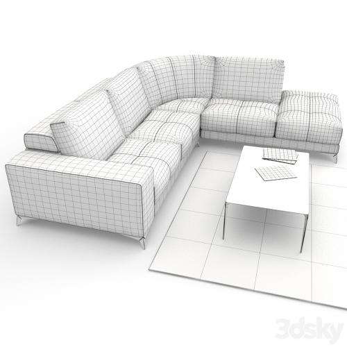 Gamma Charles Sofa