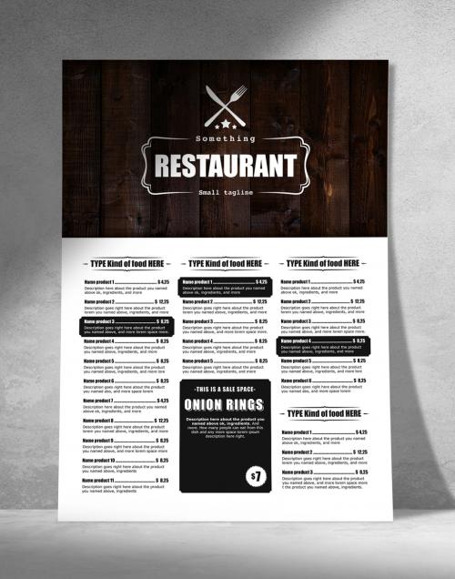 Barbecue Food Menu Poster - 372520784