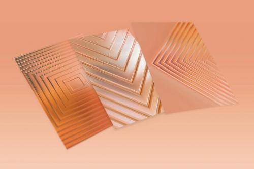 Geometric Metallic Striped Backgrounds