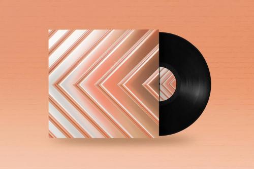 Geometric Metallic Striped Backgrounds