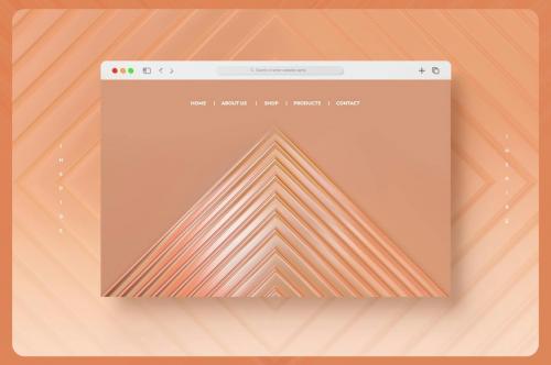 Geometric Metallic Striped Backgrounds