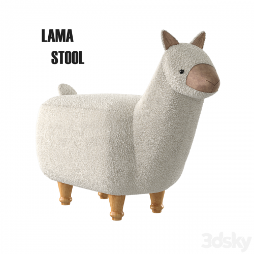 Pouf in the nursery Llama from Apollo