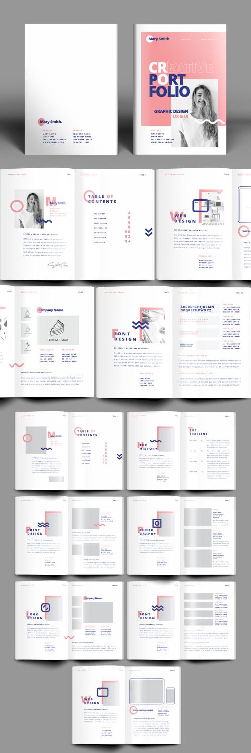 Creative Portfolio Booklet Layout - 372522555