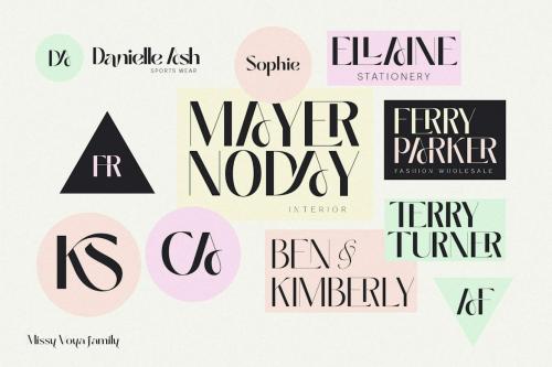 Missy Voya - Modern Font family