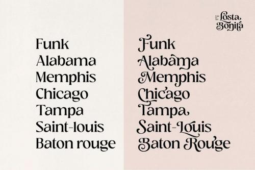 Losta Bonita - Modern Serif Family