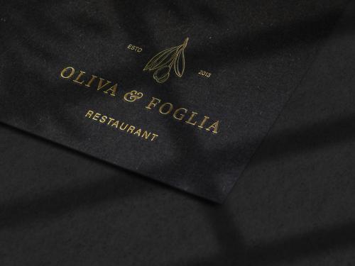 
Luxury Embossed Logo Mockup on Black Paper Texture - 372781086