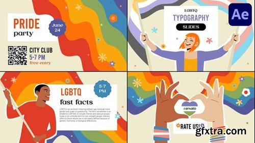 Videohive LGBTQ Typography Slides for After Effects 50327838