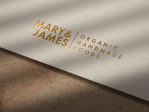 
Luxury Gold Logo Mockup on Kraft Paper - 372781281