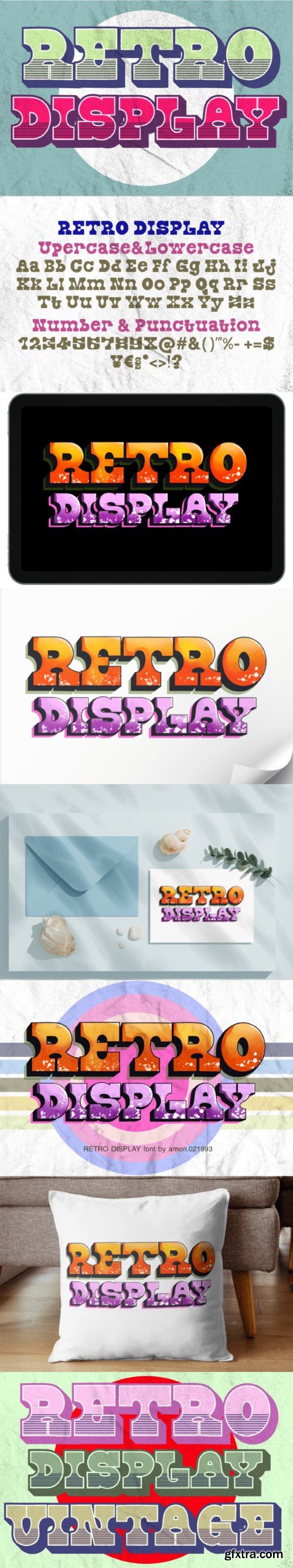 Retro Display Font