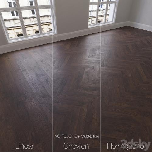 Parquet natural, Oak Whiskey, 3 types. Linear, chevron, herringbone.