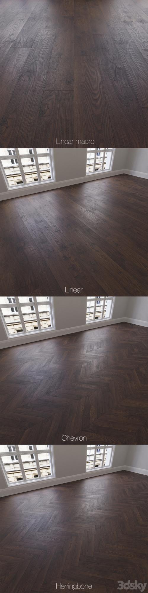 Parquet natural, Oak Whiskey, 3 types. Linear, chevron, herringbone.