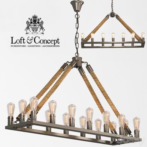 Chandelier Square Large Loft Rope Ligh