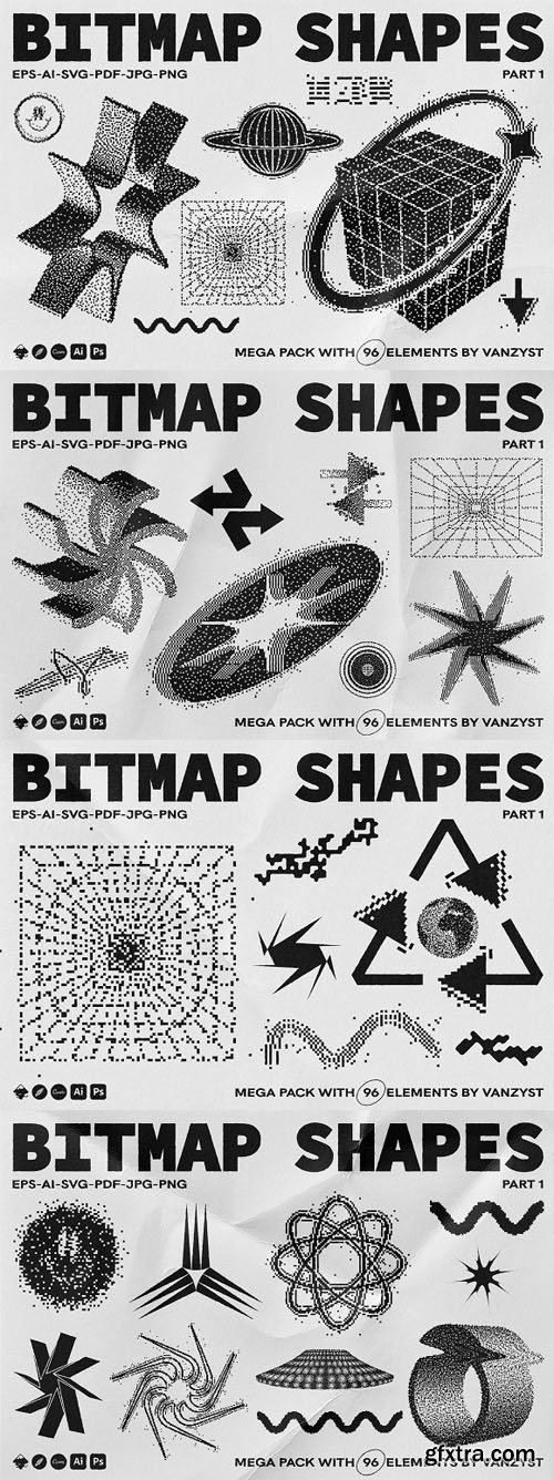 Bitmap Vector Shapes Bundle