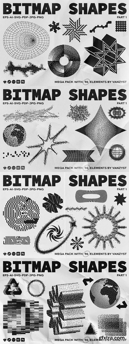 Bitmap Vector Shapes Bundle