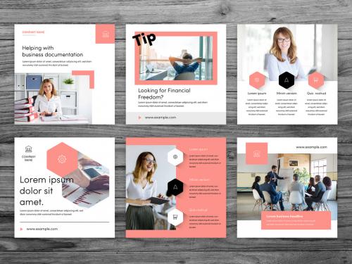 Elegant Business Social Media Square Post Layouts - 373210787