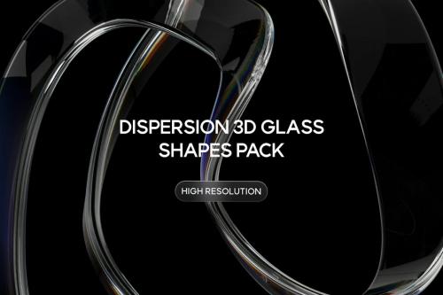 Dispersion 3D Glass Shapes Pack