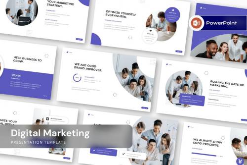 Digital Marketing Presentation Template PowerPoint