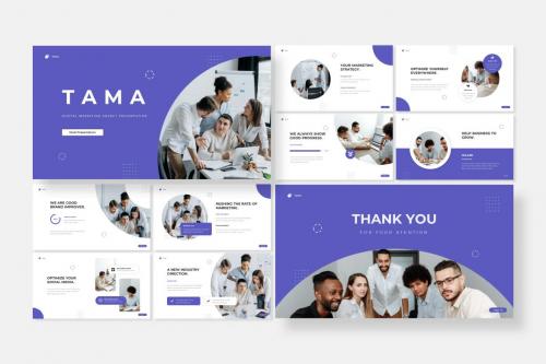 Digital Marketing Presentation Template PowerPoint