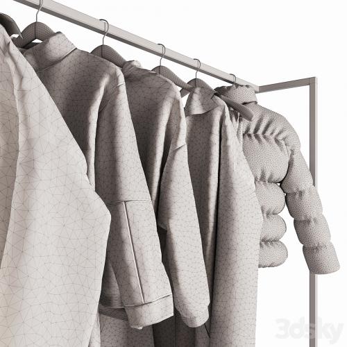 Hanger with women's clothes 02