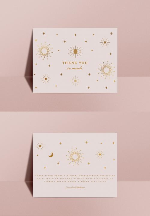 Astrology Thank You Card Layout - 373533908