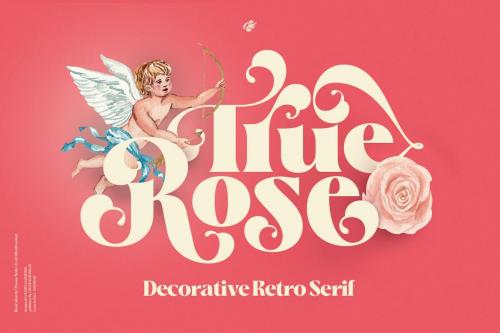 True Rose - Decorative Retro Font