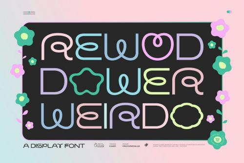 Dower - Playful decorative display Font