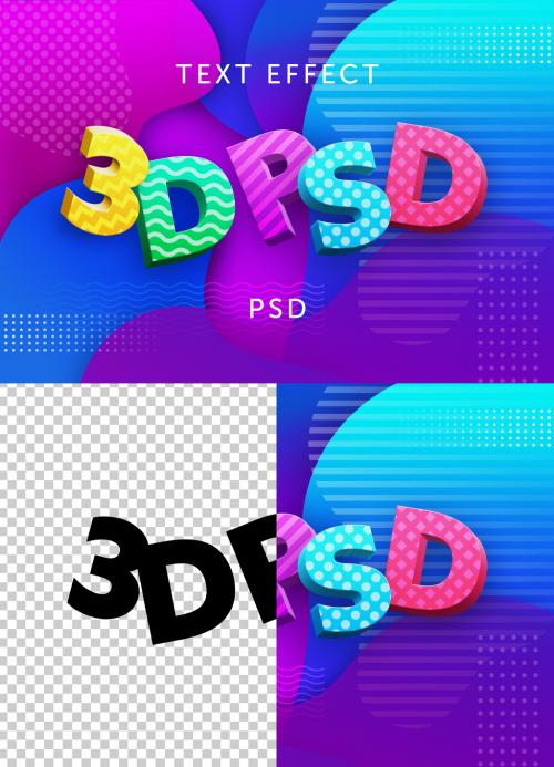 3D Letters Text Effect Mockup - 373579188