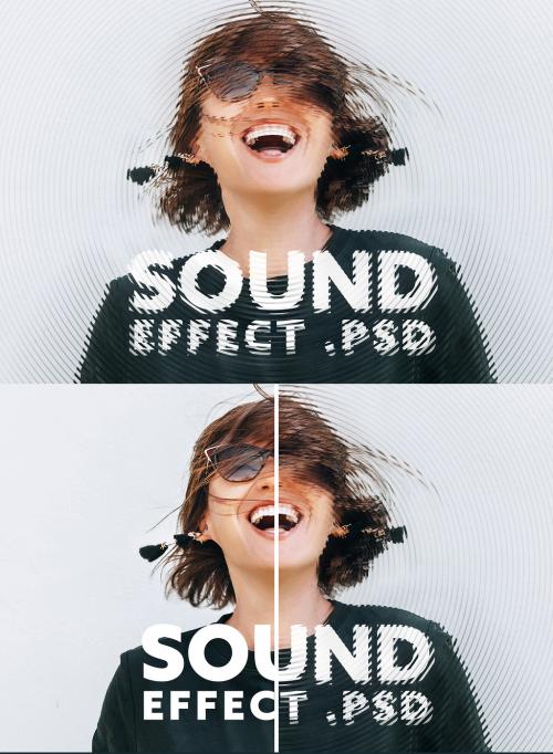 Sound Waves Effect Mockup - 373579434