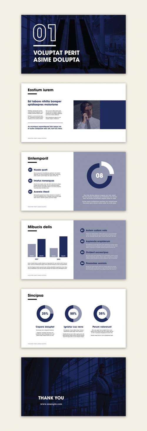 Blue Pitch Deck Layout - 373714256