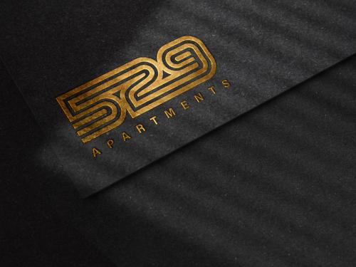 
Luxury Embossed Logo Mockup on Black Paper Texture - 373760935