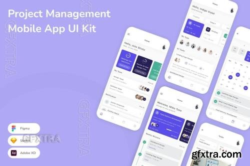 Project Management Mobile App UI Kit W6BNCWK