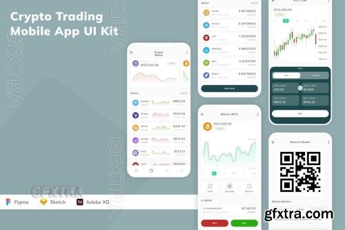 Crypto Trading Mobile App UI Kit JXP7AKX
